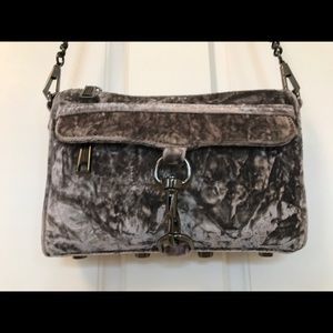 Rebecca Minkoff Crushed Velvet Crossbody Handbag NWOT